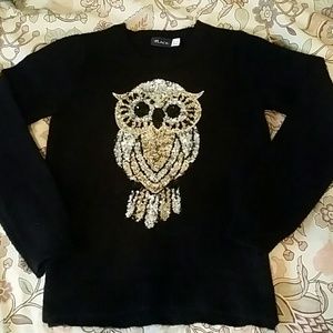 NBW Children's Place owl sweater